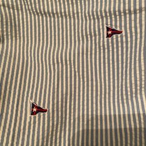 Seersucker nautical print mens pants